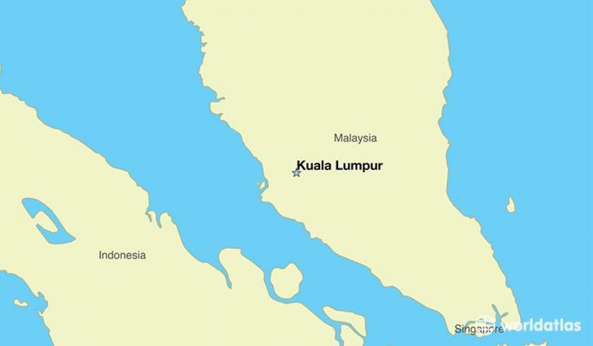 Kart over hovedstaden i malaysia
