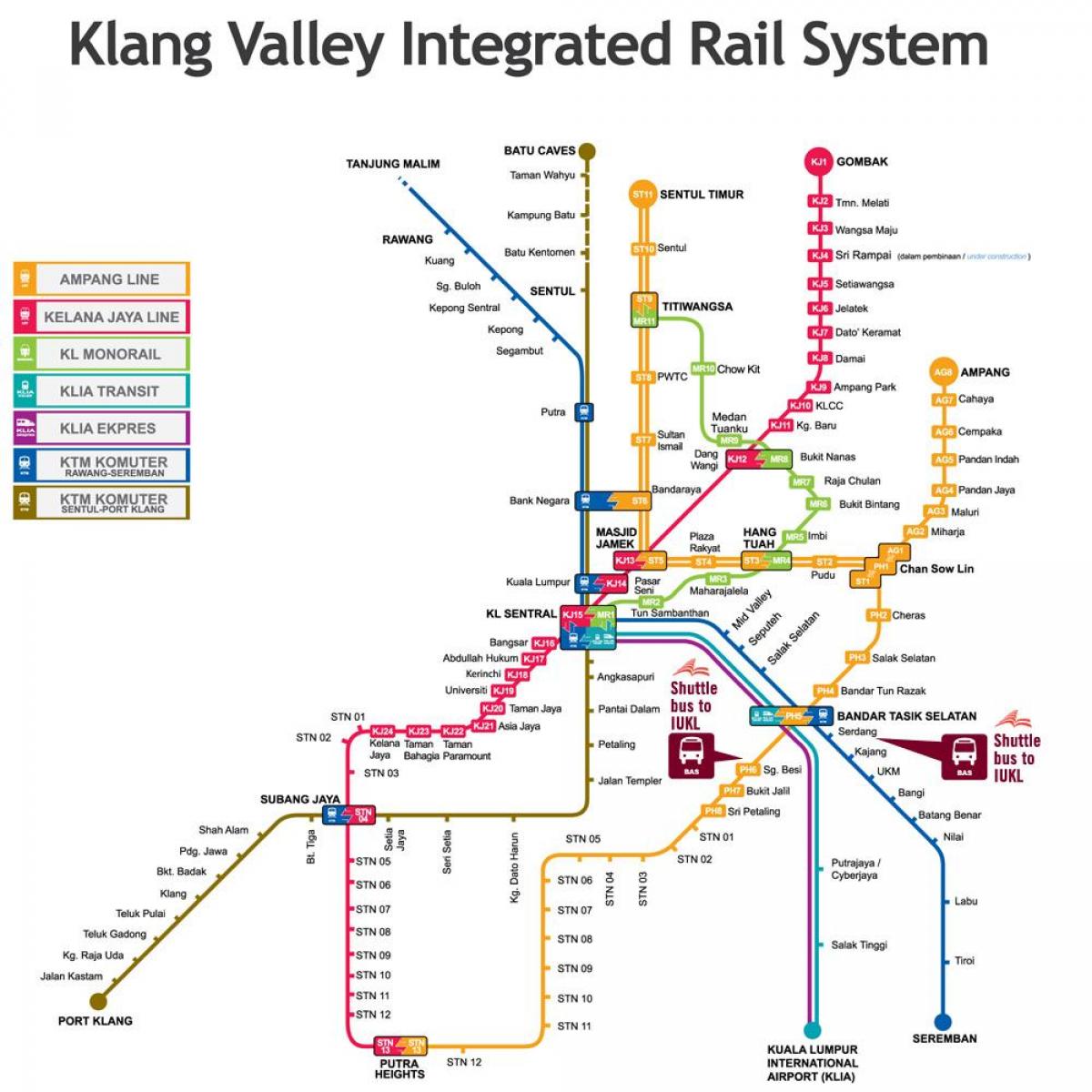 kl integrert jernbane kart