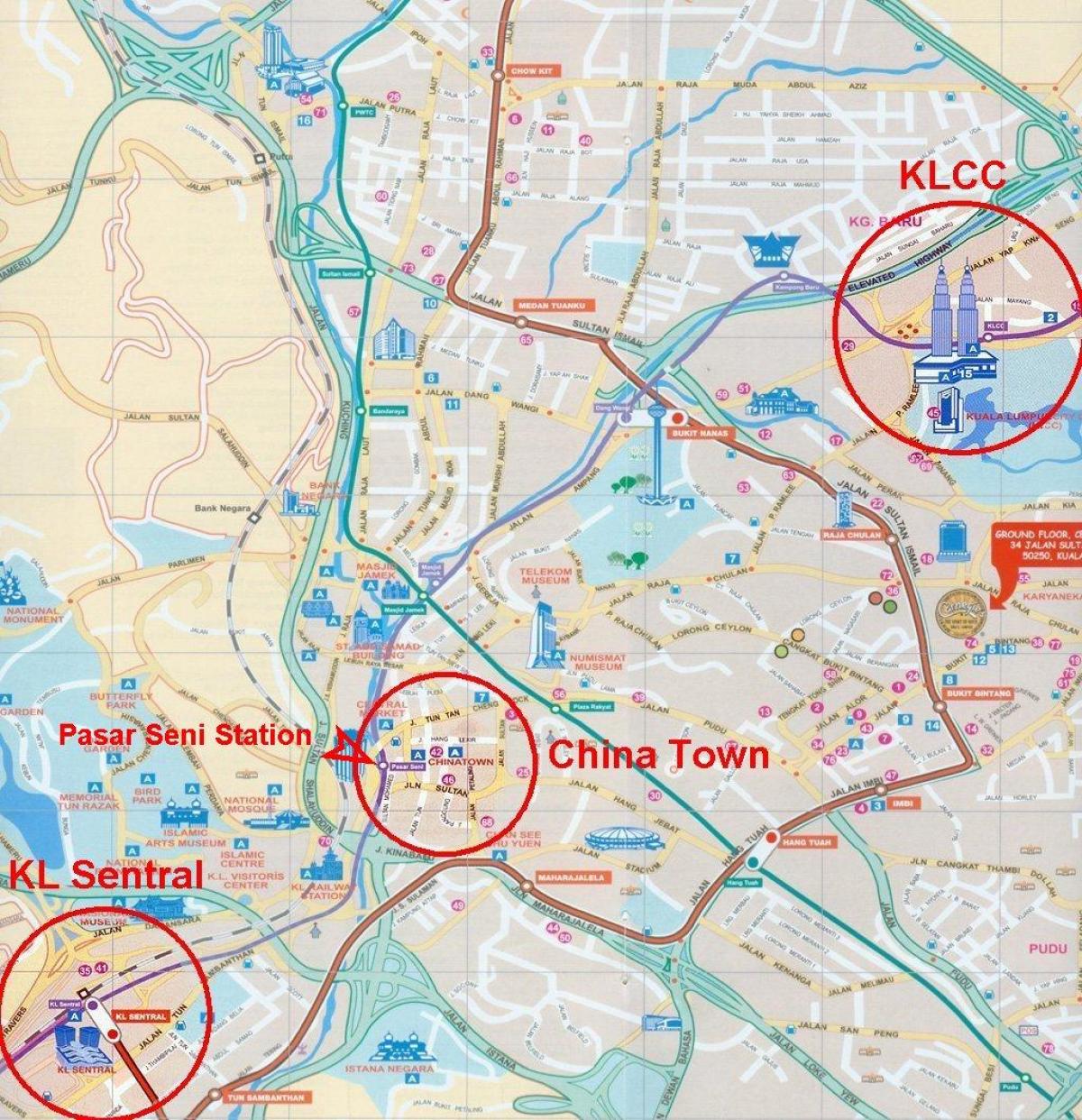 kuala lumpur city map