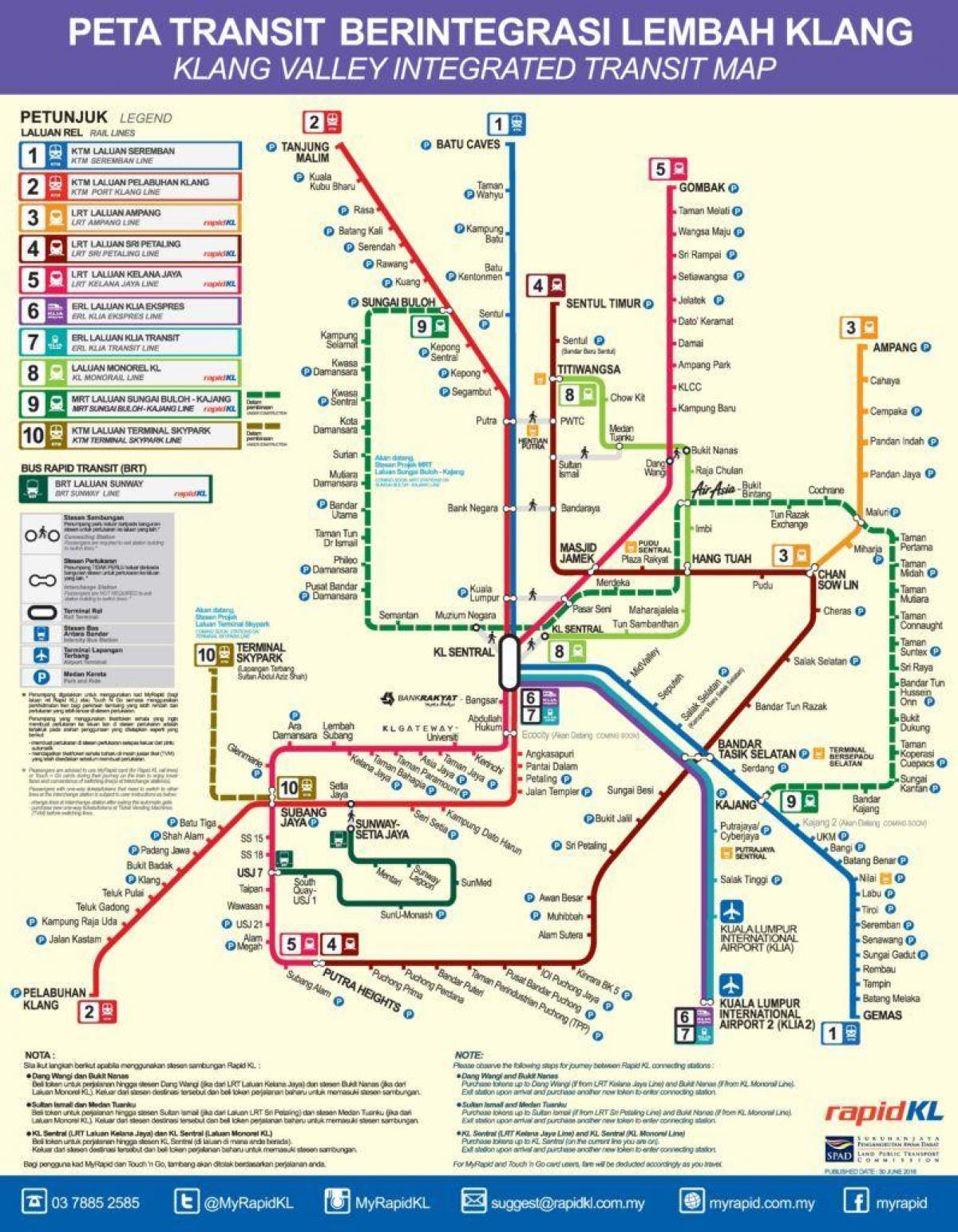 klang valley rail transit kart