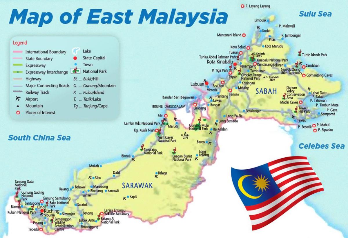 flyplasser i malaysia kart