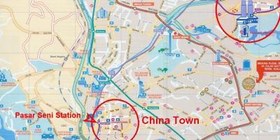 Chinatown i kuala lumpur kart