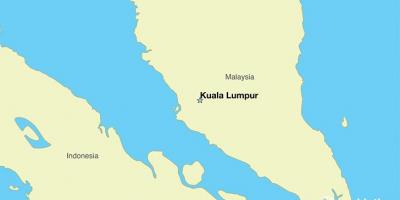 Kart over hovedstaden i malaysia