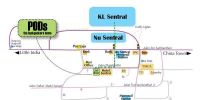 Kuala lumpur busstasjon kart