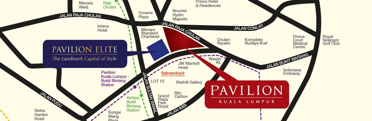 Kart av paviljongen kl