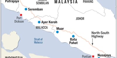 Større kuala lumpur kart